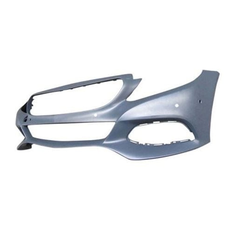 Mercedes C-Class Saloon 2014-2018 Front Bumper With Sensor Holes With Park Assist Holes (SE & Sport Models Only) – Primed