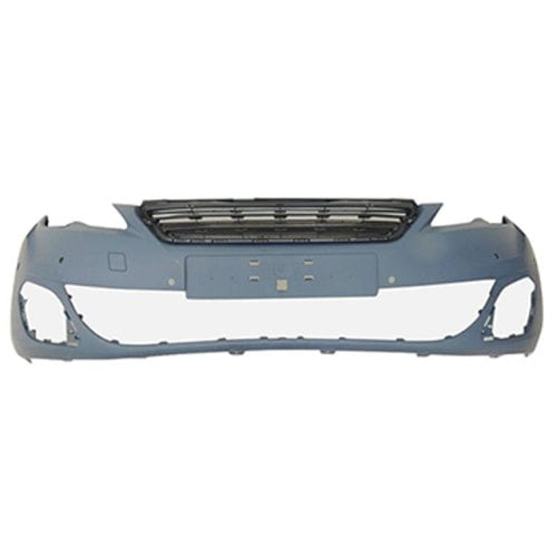 Peugeot 308 Estate 2014-2017 Front Bumper No Wash Jets With Sensor Holes With Park Assist Holes (With Template To Drill Wash) Allure and GT Models Only – Primed