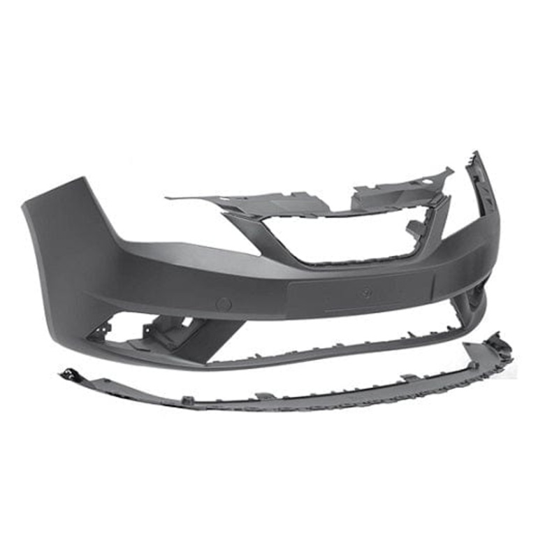 Seat Ibiza 3 Door Hatchback 2015-2017 Front Bumper No Wash Jets No Sensor Holes (With Template To Drill Wash and Sensors) SE, S & Connect Models Only – Primed
