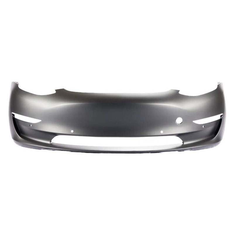 Tesla Model 3 Saloon 2019-2024 Front Bumper With Sensor Holes – Primed