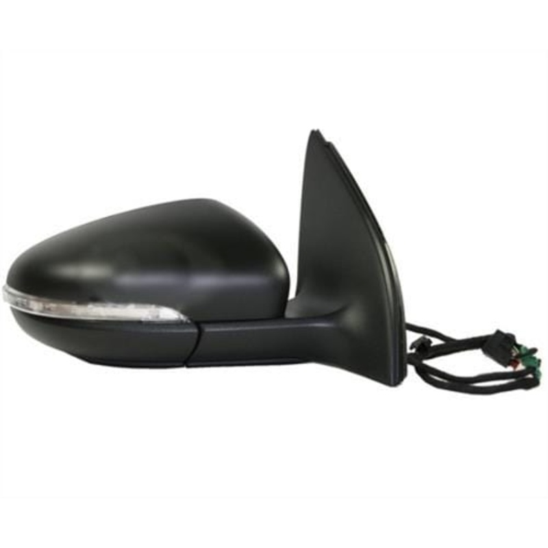 Volkswagen Golf 3 Door Hatchback 2009-2012 Door Mirror Electric Heated Manual Fold Type With Primed Cover Driver Side R