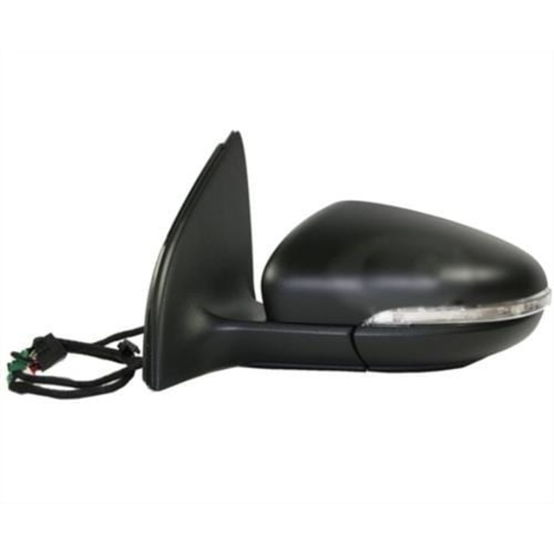Volkswagen Golf 3 Door Hatchback 2009-2012 Door Mirror Electric Heated Manual Fold Type With Primed Cover Passenger Side L