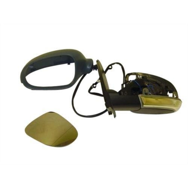 Volkswagen Golf 5 Door Hatchback 2004-2008 Door Mirror Electric Heated Manual Fold Type With Primed Cover Passenger Side L