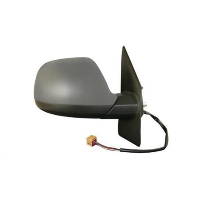 Volkswagen Transporter T5.1 Van 2010-2015 Door Mirror Electric Heated Manual Fold Type With Primed Cover (No Aerial Hole) Driver Side R