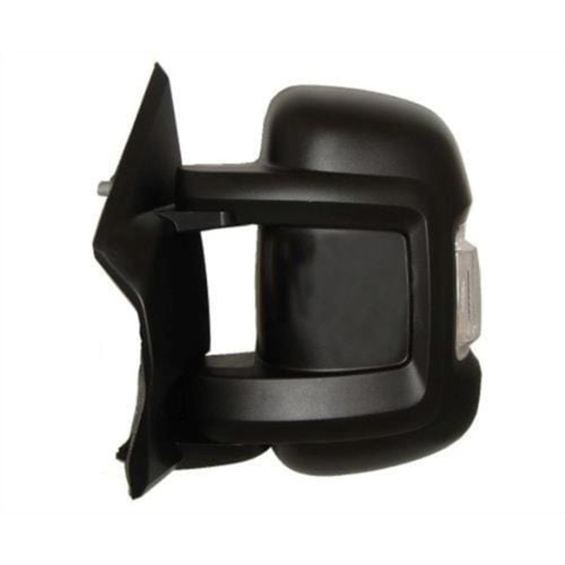 Peugeot Boxer Van 2006-2014 Door Mirror Manual Exterior Adjust Type With Black Cover – No Temp Sensor (Short Arm) Passenger Side L