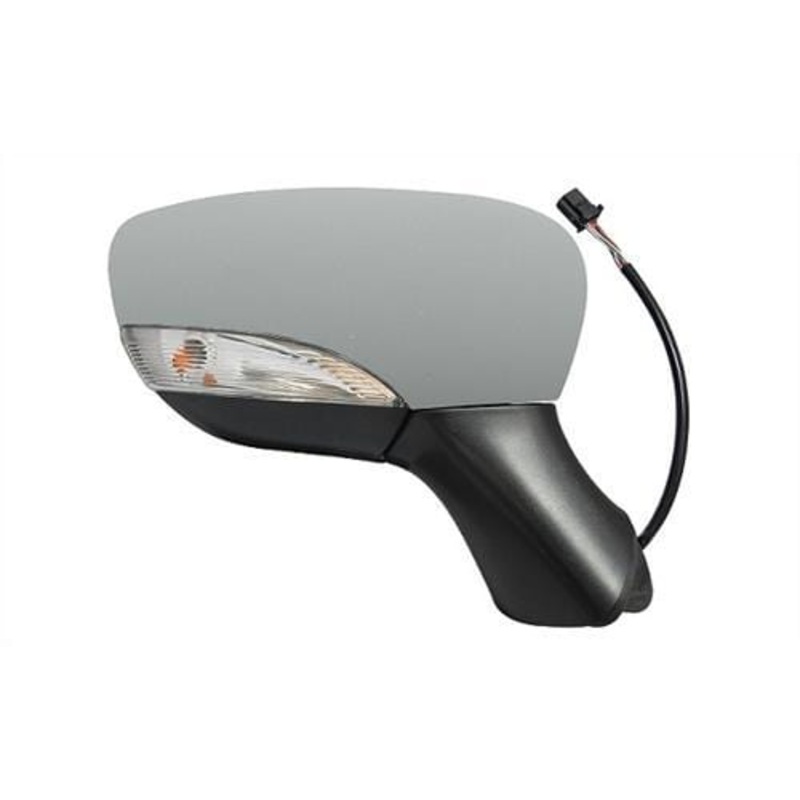 Renault Clio 5 Door Hatchback 2016-2019 Door Mirror Electric Heated Manual Fold Type With Primed Cover Driver Side R