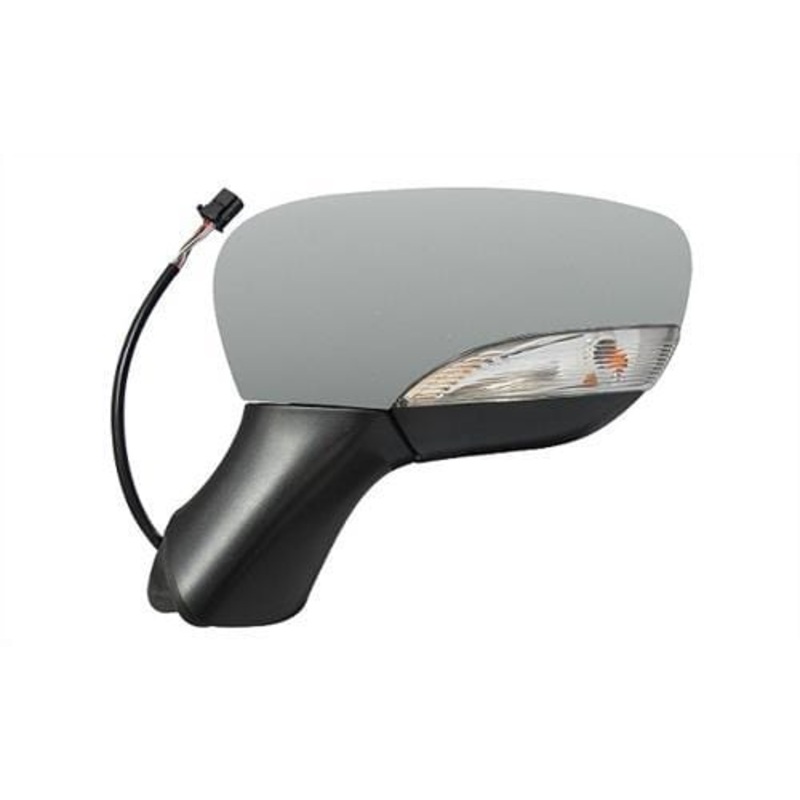 Renault Clio 5 Door Hatchback 2016-2019 Door Mirror Electric Heated Manual Fold Type With Primed Cover Passenger Side L
