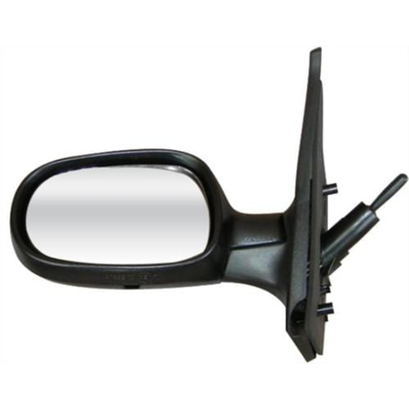 Renault Clio Campus 3 Door Hatchback 2006-2009 Door Mirror Manual Type With Black Cover Passenger Side L