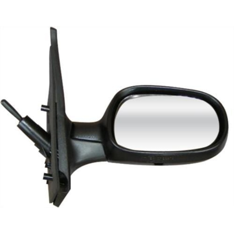 Renault Clio Campus 5 Door Hatchback 2006-2009 Door Mirror Manual Type With Black Cover Driver Side R