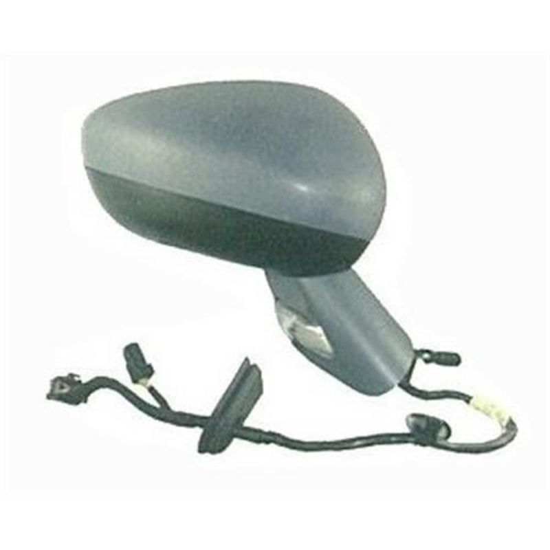 Citroen C3 5 Door Hatchback 2010-2013 Door Mirror Electric Heated Manual Fold Type With Primed Cover (Black Base) Driver Side R