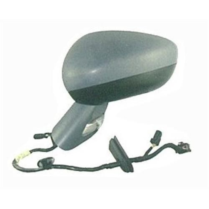 Citroen C3 5 Door Hatchback 2010-2013 Door Mirror Electric Heated Manual Fold Type With Primed Cover (Black Base) Passenger Side L