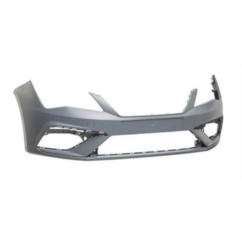 Seat Leon 5 Door Hatchback 2017-2020 Front Bumper No Wash Jets No Sensor Holes (With Template To Drill Wash Jets and Sensors) Fits FR Models Only – Primed