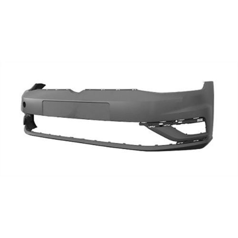 Volkswagen Golf 5 Door Hatchback 2017-2020 Front Bumper No Wash Jet or Sensor Holes – Primed (Standard Models)