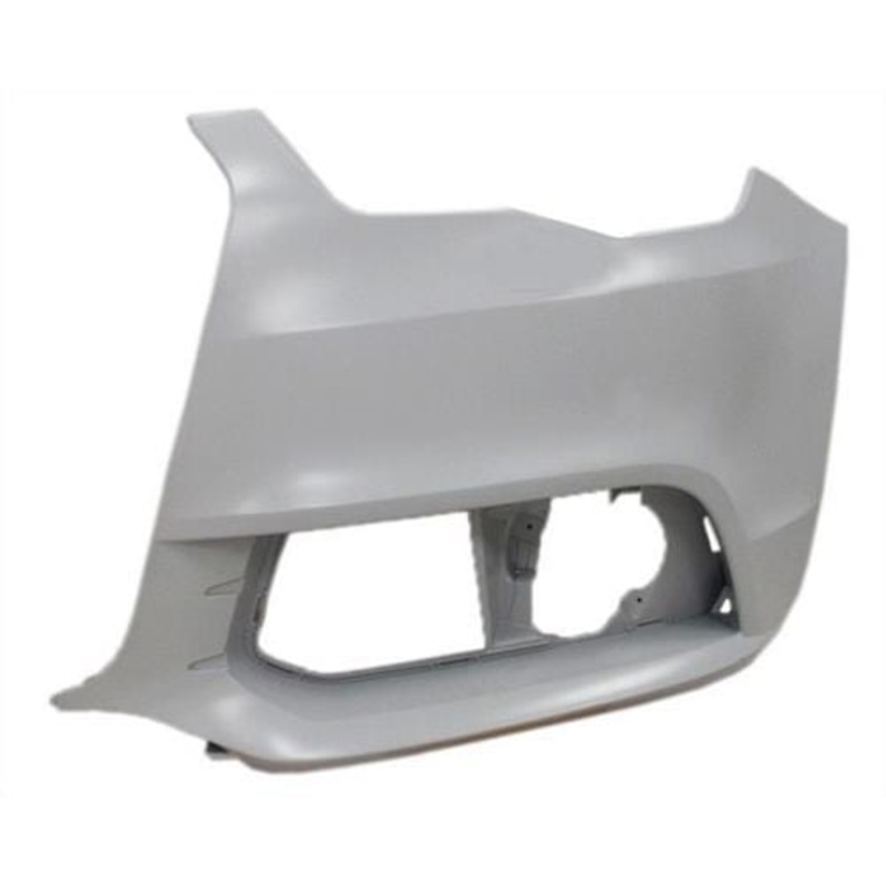 Audi A1 3 Door Hatchback 2010-2015 Front Bumper Corner No Sensor Holes No Wash Jet Holes (SE & Sport Models Only) Primed – Passenger Side L