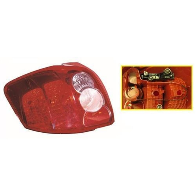 Toyota Auris 3 Door Hatchback 2007-2010 Rear Lamp Farba Design Passenger Side L