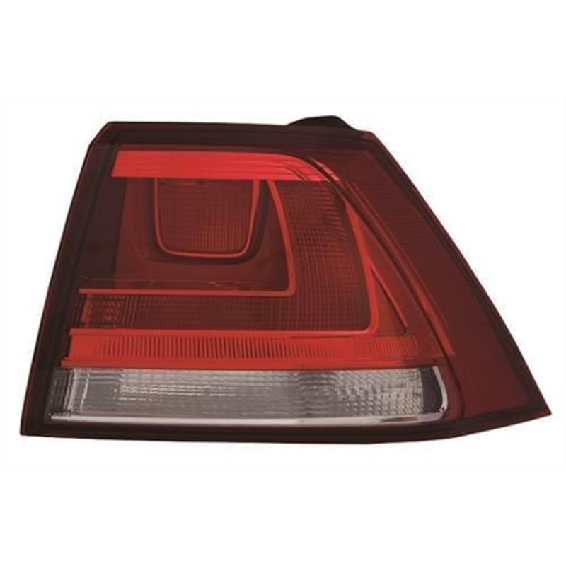 Volkswagen Golf 3 Door Hatchback 2013-2017 Rear Lamp Outer Section – Not LED Version – Red (Standard Models) Driver Side R