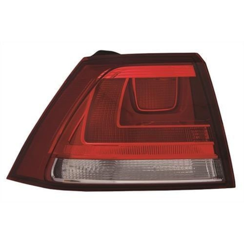 Volkswagen Golf 3 Door Hatchback 2013-2017 Rear Lamp Outer Section – Not LED Version – Red (Standard Models) Passenger Side L