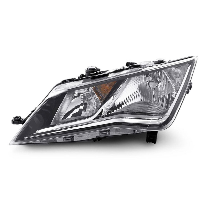 Seat Leon 3 Door Hatchback 2013-2017 Headlamp Halogen Type Passenger Side L