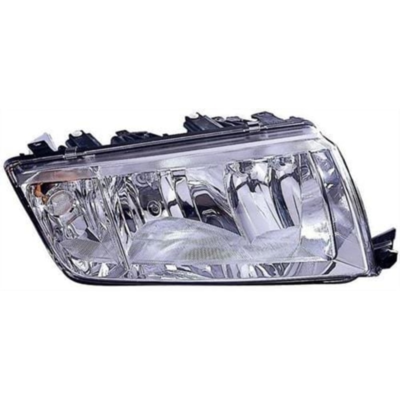 Skoda Fabia Hatchback 2000-2005 Headlamp Halogen Chrome Type (2000-2003) Driver Side R