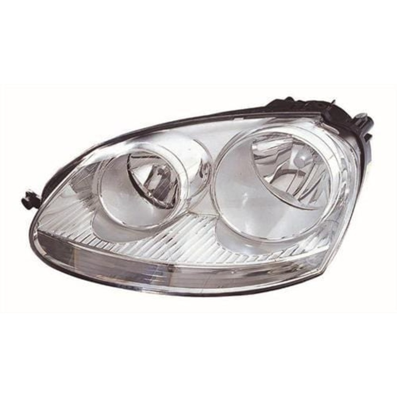Volkswagen Jetta Saloon 2006-2010 Headlamp Halogen Chrome Type Passenger Side L