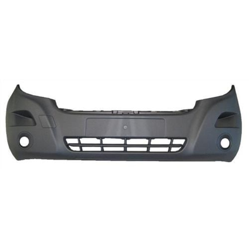 Renault Master Van 2014-2019 Front Bumper With Lamp Holes – Black