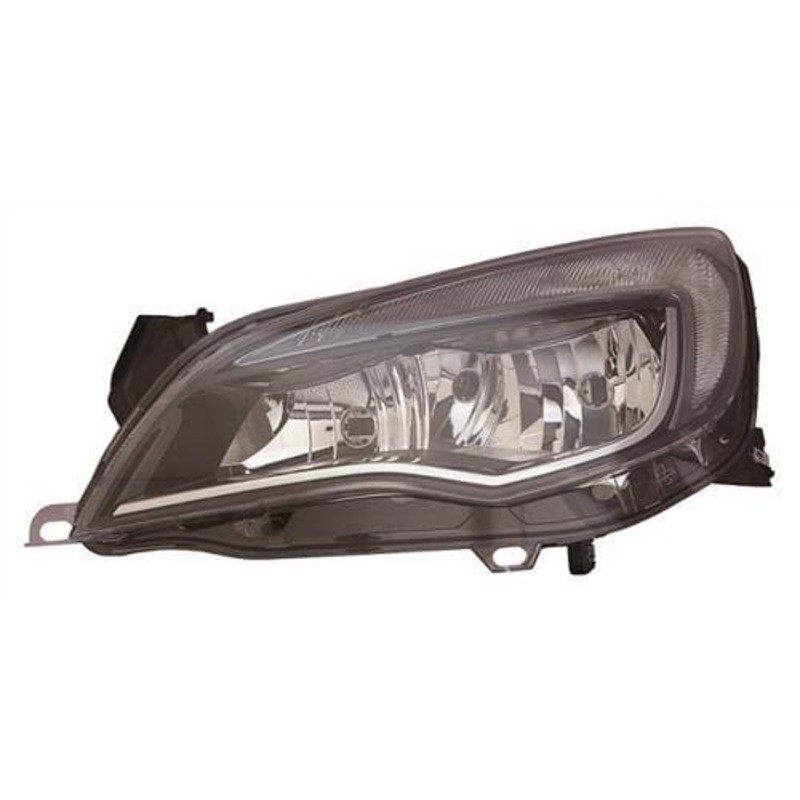 Vauxhall Astra 5 Door Estate 2012-2015 Headlamp Halogen Type – No LED DRL – With Chrome Strip – Black Passenger Side L
