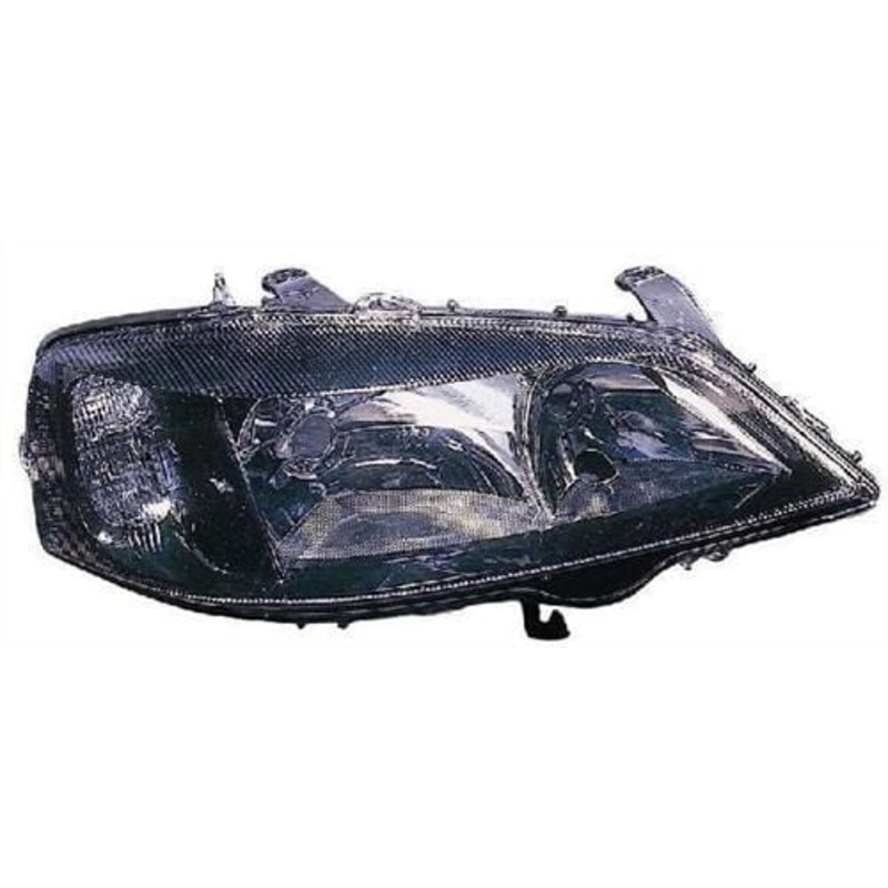 Vauxhall Astra Cabriolet 1998-2006 Headlamp Halogen Black Type Driver Side R