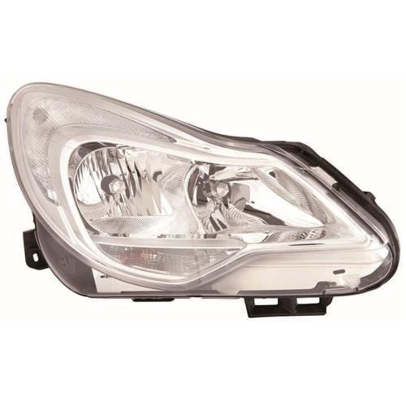Vauxhall Corsa D 3 Door Hatchback 2011-2014 Headlamp Chrome Type (Not Adaptive Lighting) Driver Side R