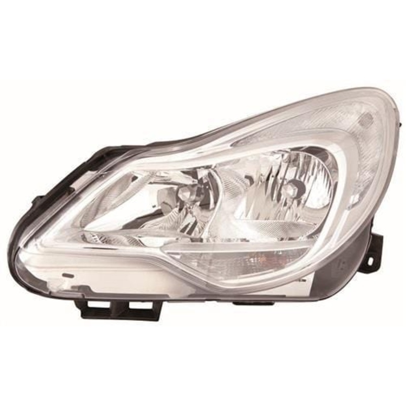Vauxhall Corsa D 3 Door Hatchback 2011-2014 Headlamp Chrome Type (Not Adaptive Lighting) Passenger Side L
