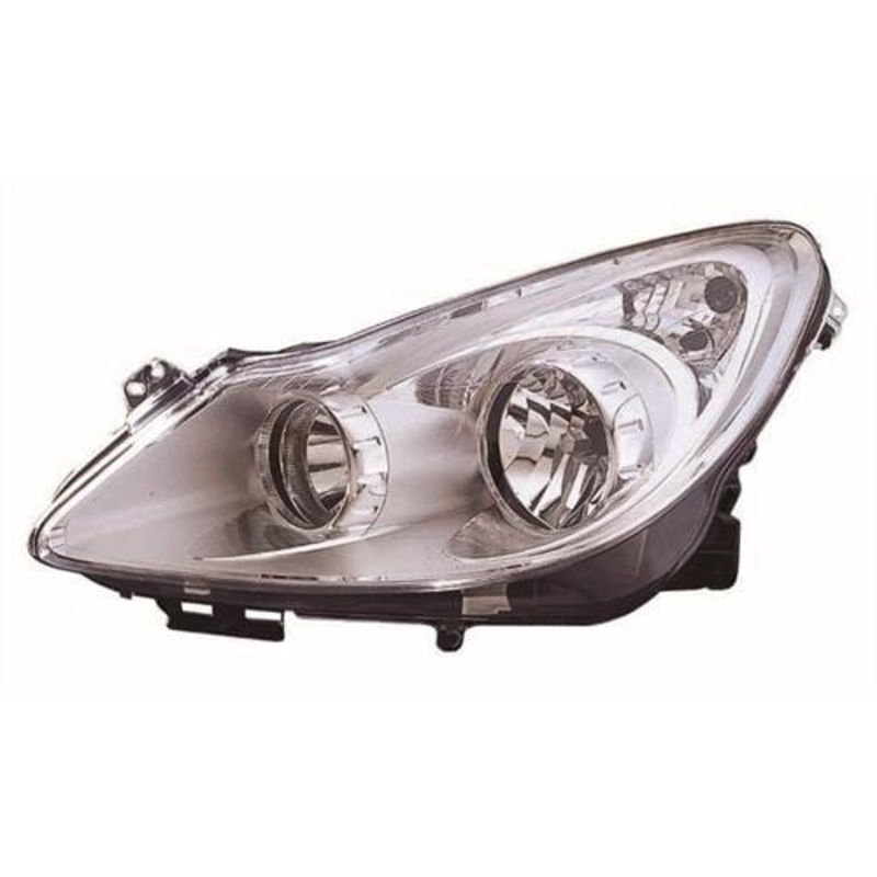 Vauxhall Corsa D 5 Door Hatchback 2006-2011 Headlamp Chrome Type (Not Adaptive Lighting) Passenger Side L