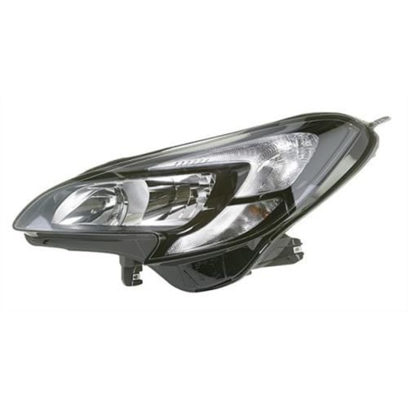 Vauxhall Corsa E 3 Door Hatchback 2015-2020 Headlamp Halogen Type With Halogen Daytime Running Lamp Passenger Side L