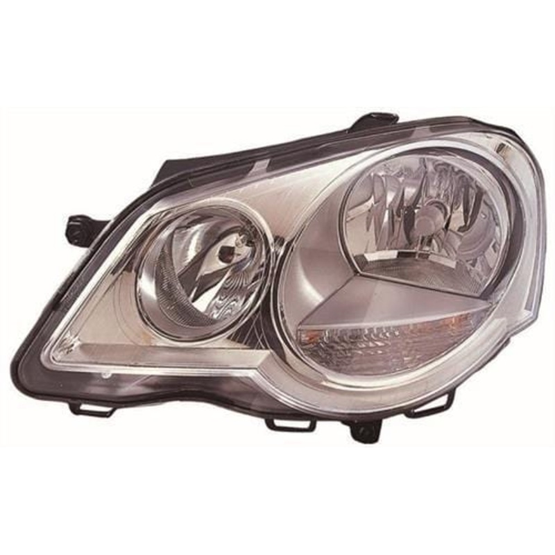 Volkswagen Polo 5 Door Hatchback 2005-2009 Headlamp (Not GTi Models) Passenger Side L