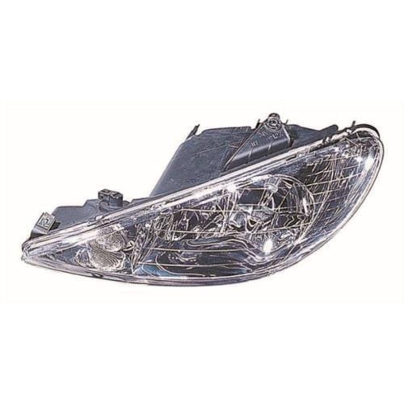 Peugeot 206 3 Door Hatchback 1998-2003 Headlamp Twin Reflector Type Passenger Side L