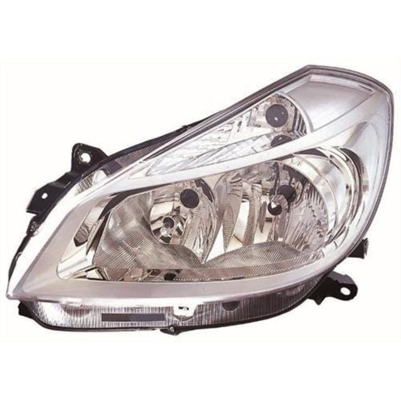 Renault Clio 3 Door Hatchback 2005-2009 Headlamp Halogen Type – Chrome (Not Cornering Type) Passenger Side L