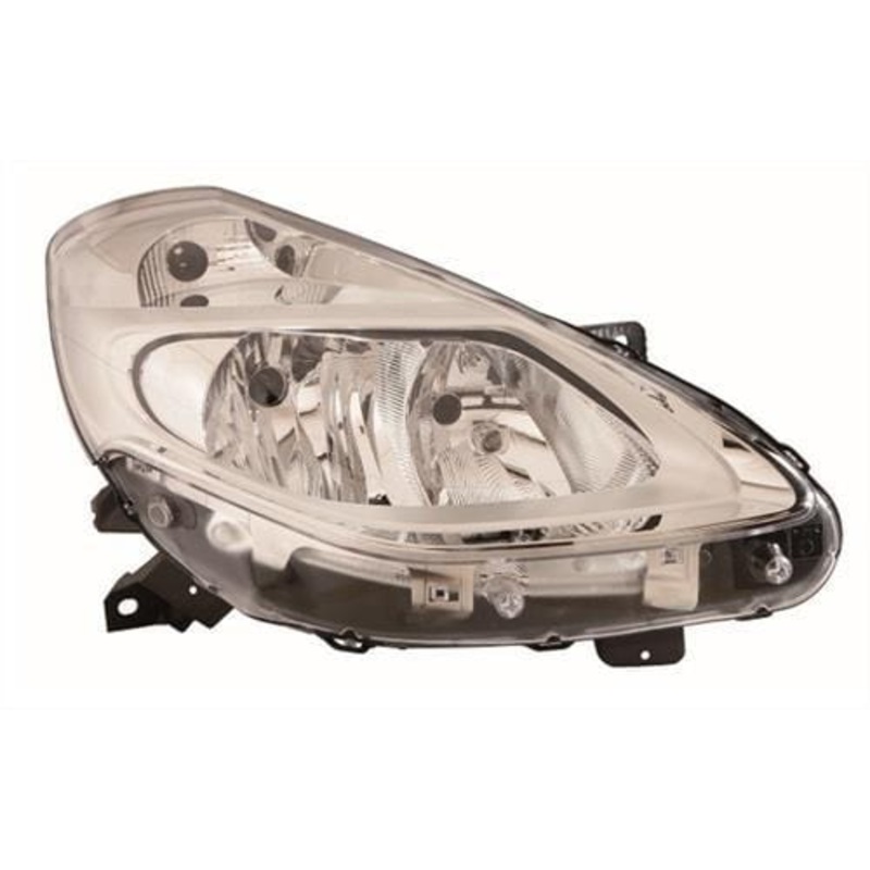 Renault Clio 3 Door Hatchback 2009-2012 Headlamp Halogen Chrome Type (Not Cornering Type) Driver Side R