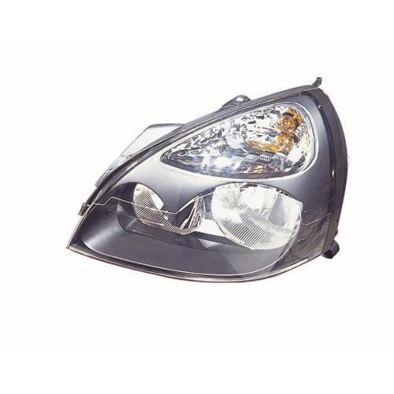 Renault Clio 5 Door Hatchback 2001-2005 Headlamp Halogen Black Type Passenger Side L