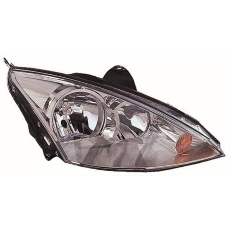 Ford Focus 3 Door Hatchback 2001-2004 Headlamp Halogen Chrome Type Driver Side R