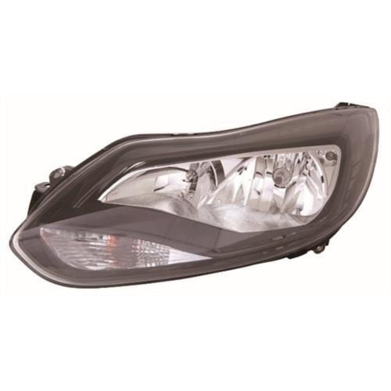Ford Focus 5 Door Hatchback 2011-2014 Headlamp Halogen Black Type Passenger Side L