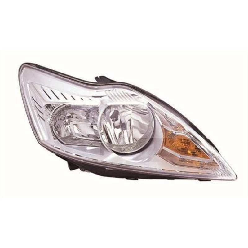 Ford Focus Cabriolet 2008-2011 Headlamp Halogen Chrome Type (No Advanced Lighting) Driver Side R