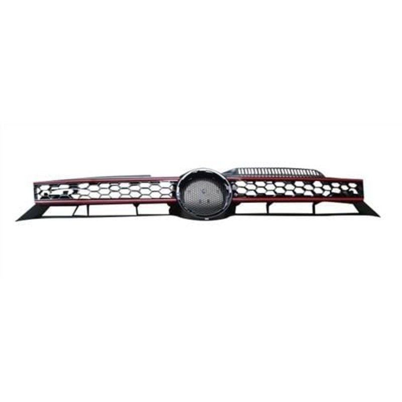 Volkswagen Golf Cabriolet 2011-2016 Front Grille With Red Trim (GTi Models)