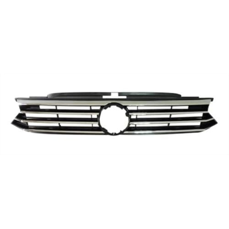 Volkswagen Passat Saloon 2015-2019 Front Grille With Chrome Trim – Gloss Black (Standard Models)