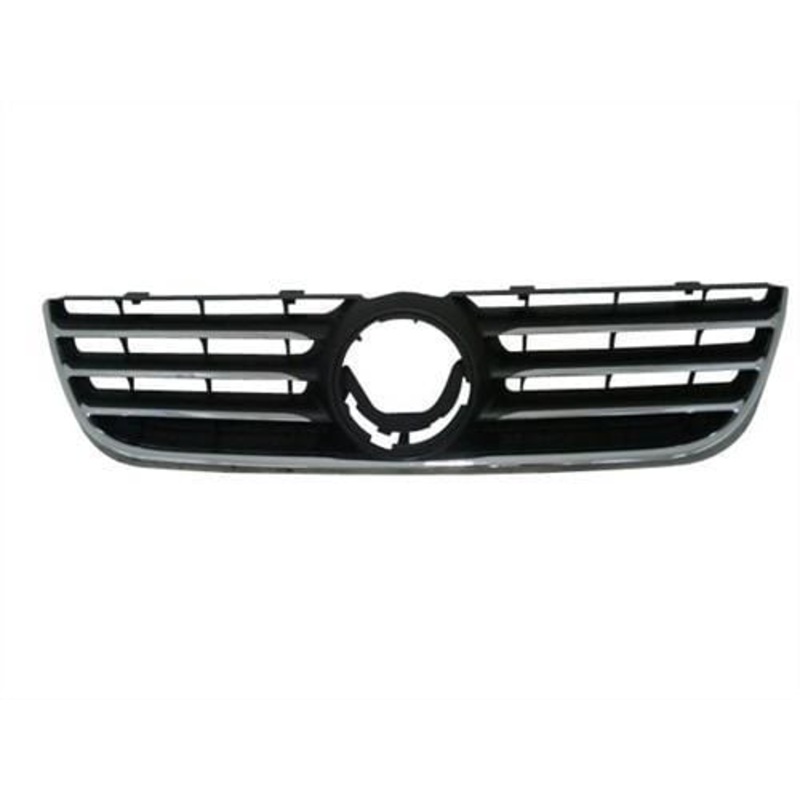 Volkswagen Polo 3 Door Hatchback 2005-2009 Front Grille Black With Chrome Trim (Standard Models)