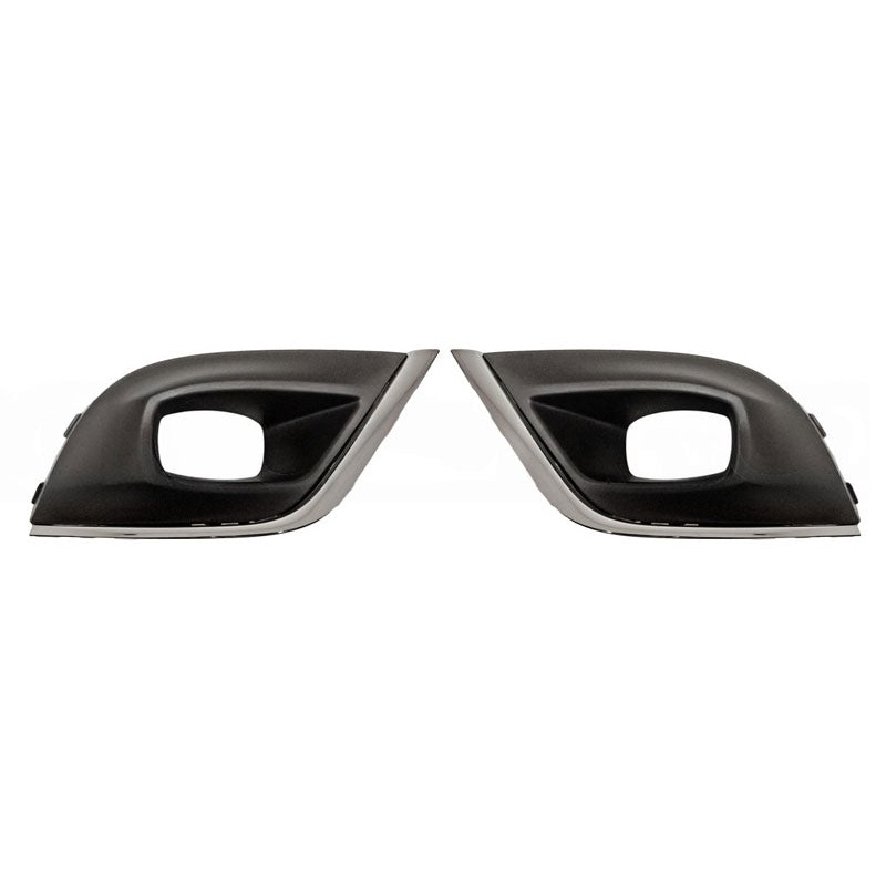 Renault Clio 5 Door Hatchback 2016-2019 Front Bumper Grille Outer Section – With Lamp Hole – With Chrome Trim – Set of Two