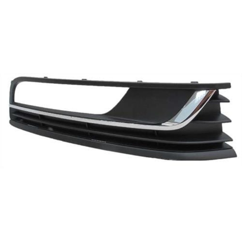 Volkswagen Passat Estate 2011-2014 Front Bumper Grille Outer Section – With Single Chrome Trim (All Models Except R-Line) Driver Side R