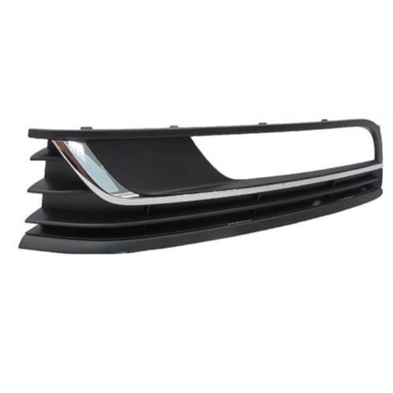 Volkswagen Passat Saloon 2011-2014 Front Bumper Grille Outer Section – With Single Chrome Trim (All Models Except R-Line) Passenger Side L