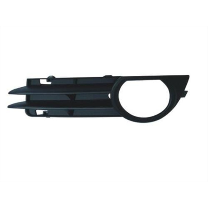 Audi A3 3 Door Hatchback 2005-2008 Front Bumper Grille Outer Section With Lamp Hole (Standard Models) Passenger Side L