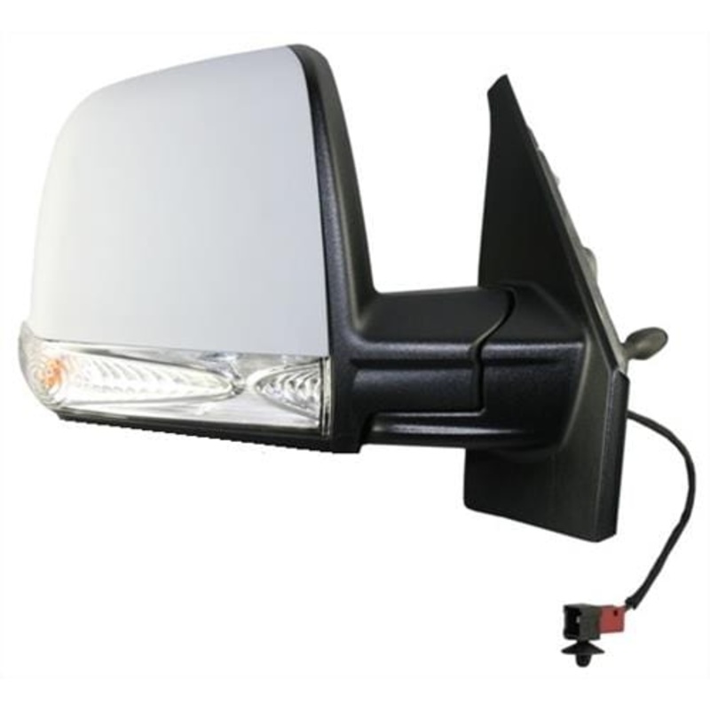 Vauxhall Combo Van 2012-2018 Door Mirror Manual Type With Primed Cover (Single Glass) Driver Side R