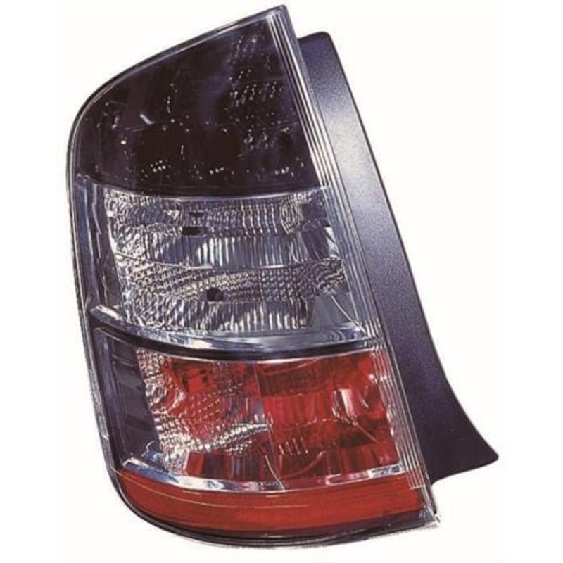 Toyota Prius Hatchback 2004-2009 Rear Lamp Black & Clear & Red Passenger Side L