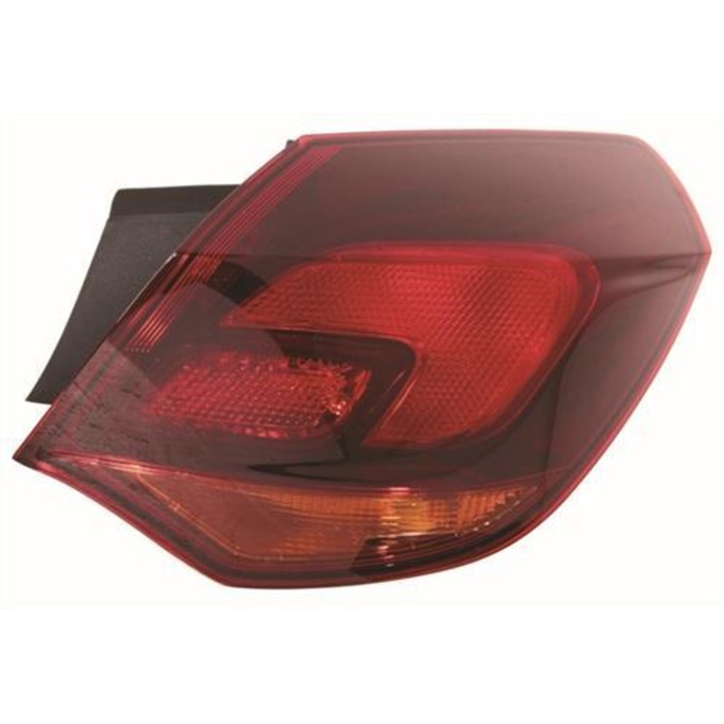 Vauxhall Astra 5 Door Hatchback 2012-2015 Rear Lamp Outer Section – Black Driver Side R