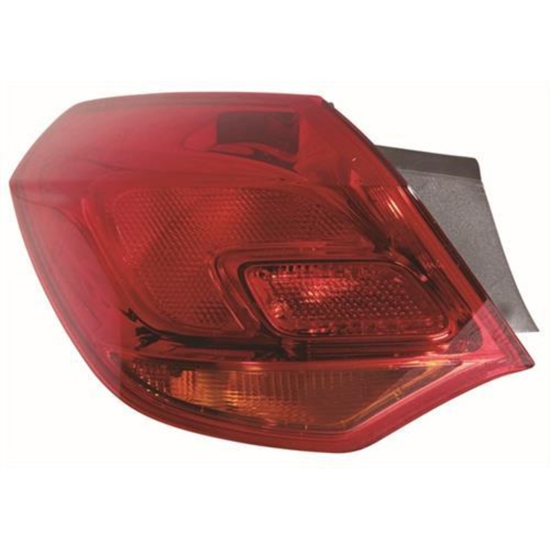 Vauxhall Astra 5 Door Hatchback 2012-2015 Rear Lamp Outer Section – Red Passenger Side L
